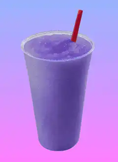 Purple Slushie with Red Straw