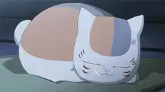 Nyanko-sensei sleeping peacefully