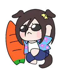 chibi girl with carrot