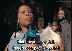 Hide the money poor people around