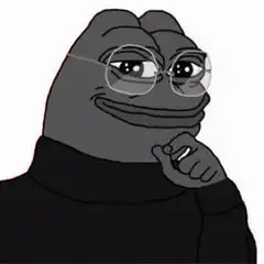 Pepe with glasses laser eyes