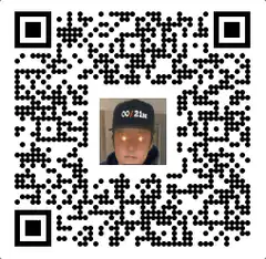 QR code with glowing eyes