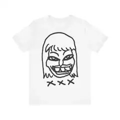 Creepy face t-shirt design