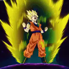 Gohan Super Saiyan 2 screaming