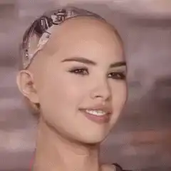 Cassie's face morphs into a psyop