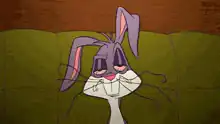 Bugs Bunny on couch