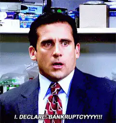 Michael Scott declares bankruptcy