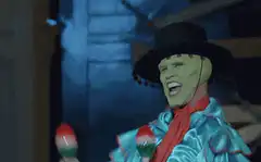 The Mask shaking maracas