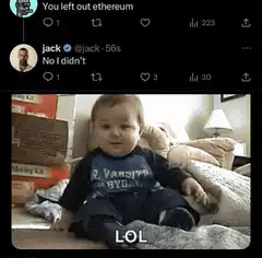 Baby laughing and falling over LOL