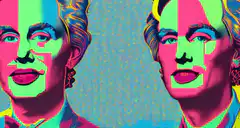 Pop art money and crowd animation