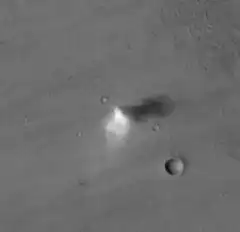 Mars rover shadow moving