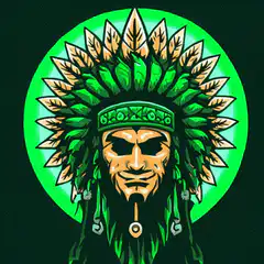 Green Indian Chief Logo