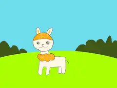 Llama turns into a sheep