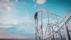 Roller coaster launches into space