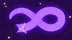 purple cat infinity loop