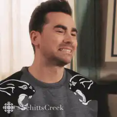 David Rose grimacing in Schitt's Creek