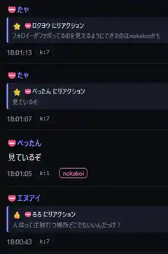 Chat reactions with emojis and text