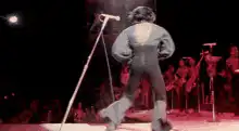 Elvis Presley microphone stand dance