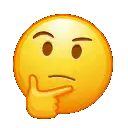 Thinking face emoji