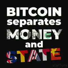 Bitcoin separates money and state