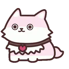 Pink and white cat rolling over