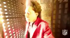 The Weeknd walking through NFL tunnel