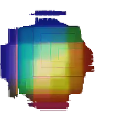 Rainbow gradient blob
