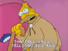 Abraham Simpson That Doll Is Evil