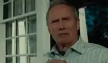 Clint Eastwood confused face