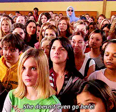 She doesn't even go here!