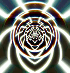 glowing spiral tunnel animation