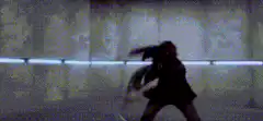 person dancing in silhouette