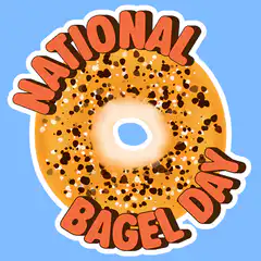 National Bagel Day spinning bagel