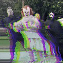 Horror characters dancing