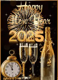 Happy New Year 2025 fireworks