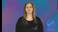 Woman signing ASL with hand gestures
