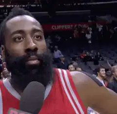 James Harden confused look