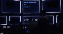 WarGames computer screen and reaction