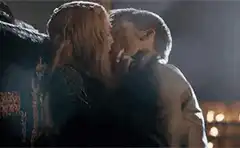 Cersei and Jaime Lannister kiss