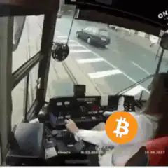 Bus driver crashes into Bitcoin