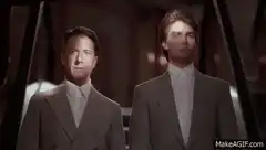 Tom Cruise and Dustin Hoffman in Rain Man
