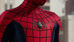 Spider-Man suit close-up