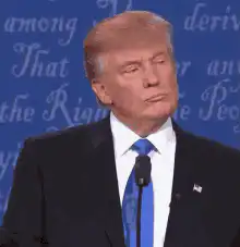 Donald Trump zooms in on mouth says wrong