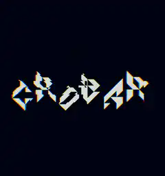 glitchy text animation