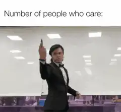 Number of people who care zero