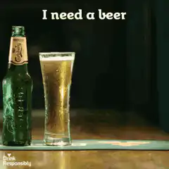 I need a beer hand grabs glass