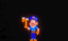 Mario holding hammer I can fix it