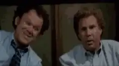 John C. Reilly and Will Ferrell laughing