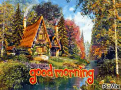 Good Morning Cottage Scene
