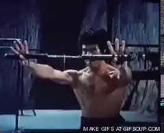 Bruce Lee sword training